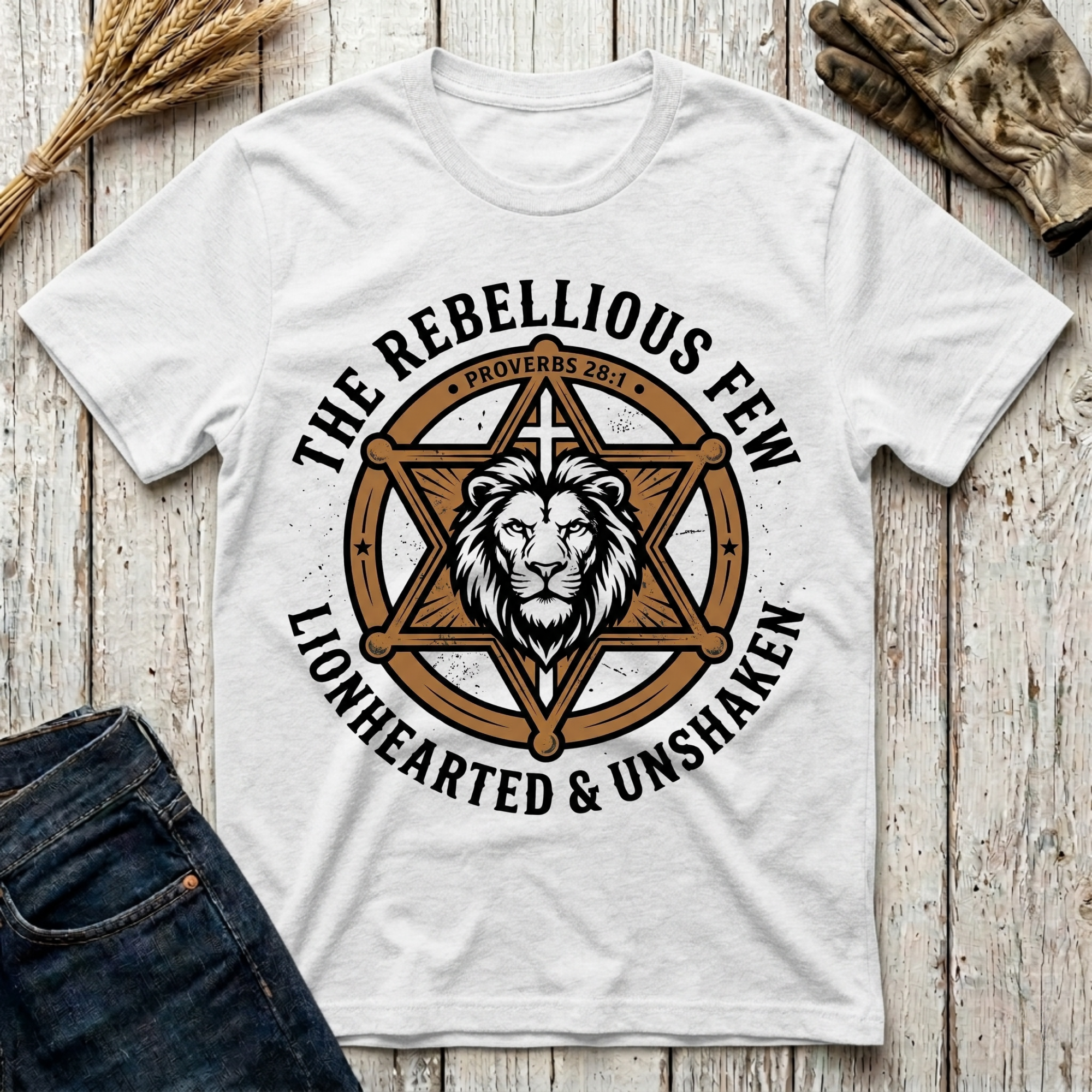 The Rebellious Few Lionhearted & Unshaken T-Shirt